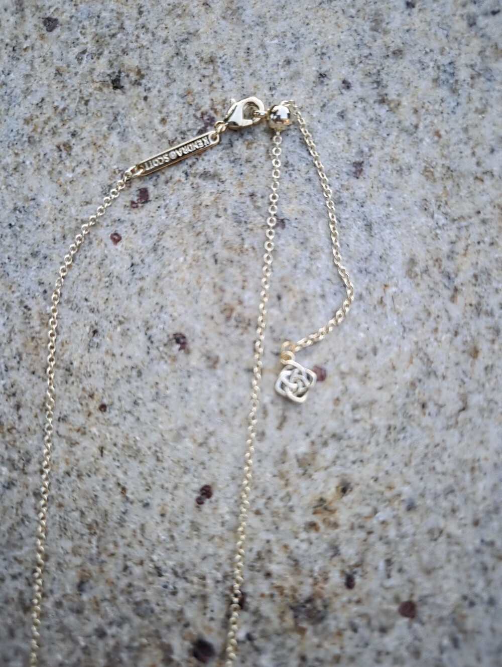 Cross Gold Pendant Necklace in White Lab Grown Opal - Picture 7 of 7